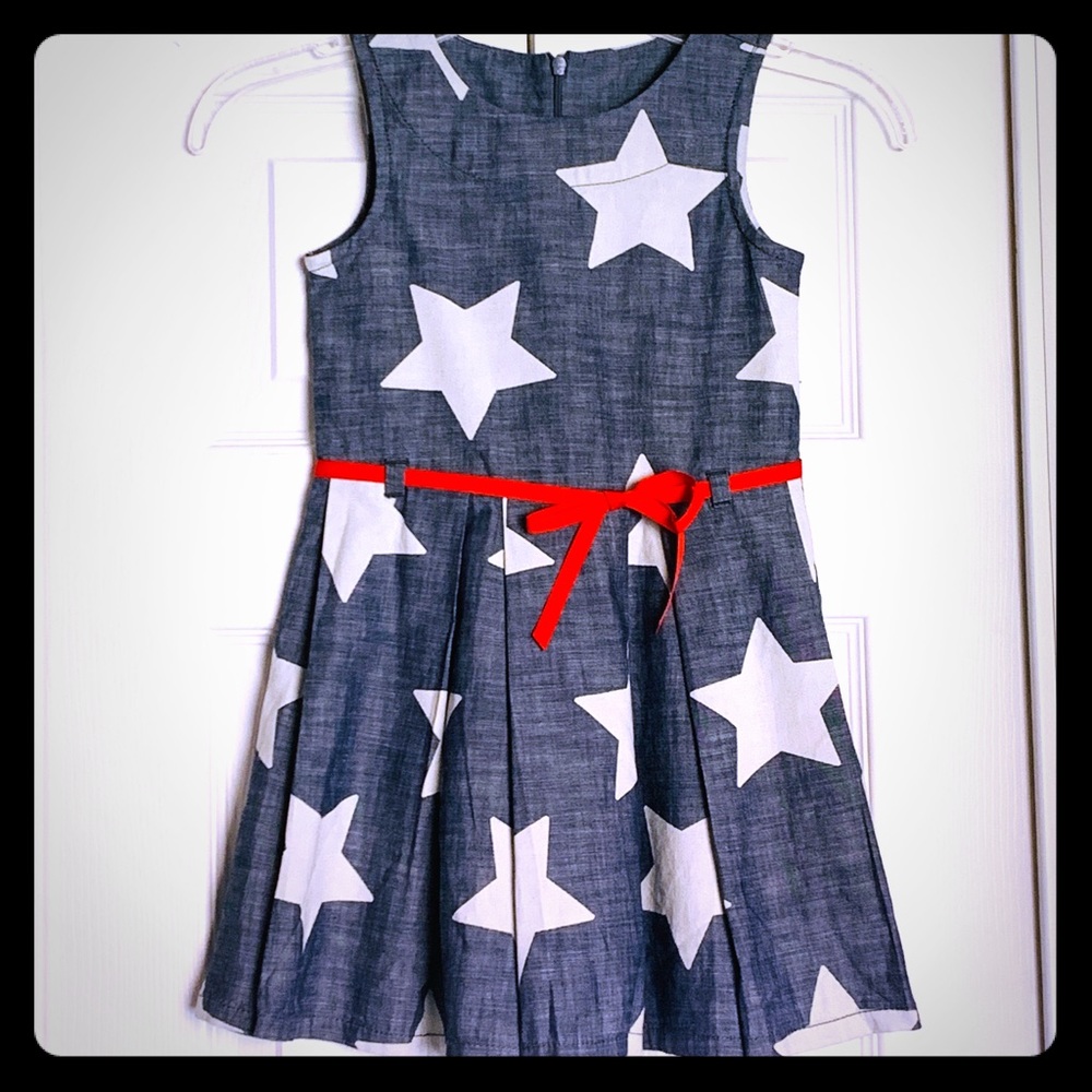 Gymboree Authentic Indigo Dye Jean girls dress - 5 - Picture 1 of 8